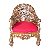 Chaise élégante en incrustation d'os, fabrication artisanale en Inde, prix raisonnable, confortable, haute qualité, chaise robuste