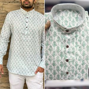 Colección India superventas con estampado de éxito última ropa de fiesta étnica exclusiva longitud corta algodón Kurta boutique india de moda - Product Image 2