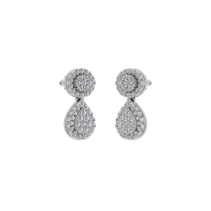 Venta caliente pendiente de tuerca de diamante natural 950 joyería fina de platino personalizable OEM ODM para fiesta de niñas joyería certificada IGI - Product Image 3