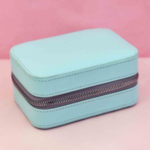 Estuche Organizador de Joyas de Viaje, Estuche de Joyas de Cuero PU, Almacenamiento de Joyas Portátil, Joyero Personalizable, Joyero Compacto. - Product Image 1