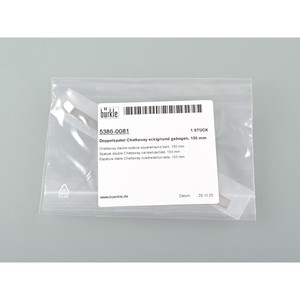 Espátula Doble Chattaway de Acero Inoxidable, Redondeada y Curvada para Dosificación y Manipulación Precisas - Burkle GmbH, Hecho en Alemania - Product Image 3