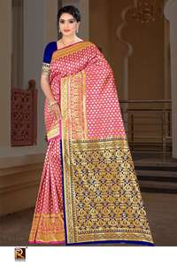 Ronisha Fashion Banarasi Vêtements indiens et pakistanais D.No-123 Fournisseurs de saris en vrac - Product Image 5