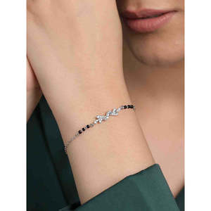Compre Pulseras Mangalsutra de Plata Pura con Cuentas Finas, Regalo para Esposas - Product Image 4