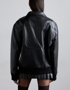 Acheter veste en cuir véritable femmes 2025 nouvelle mode à manches longues automne vestes en cuir pour l'hiver - Product Image 2