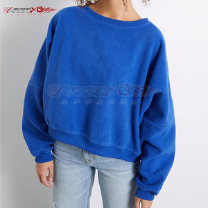 Sweat Sherpa pour femme avec manches surdimensionnées et pull épais en polaire Sherpa pour femme - Product Image 1