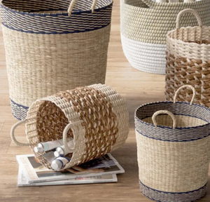 ตะกร้าหญ้าทะเล3ชุดสำหรับตกแต่งบ้านสินค้าขายดี - Product Image 6