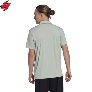 Polo de golf de alta calidad para hombre diseñado a medida con logotipo bordado 95% poliéster 5% Spandex patrón de lona sólida - Product Image 5