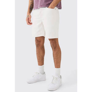 กางเกงขาสั้นผ้ายีนส์ทรงหลวมสำหรับผู้ชาย2025สไตล์สตรีทแวร์ออกแบบได้ตามต้องการฤดูร้อน - Product Image 1