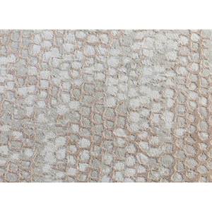 Kavi Ivory Hand Knotted Wool Bamboo Silk Rug Chaos Theory Collection-Abstract Pattern for Teen Living Room 10mm Hallway Friendly - Product Image 3