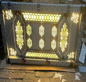 เคาน์เตอร์โชว์งานแต่งงานสีทองสำหรับจัดเลี้ยงและตกแต่ง - Product Image 4