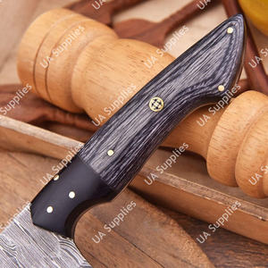 Couteau de chef professionnel en acier Damas de 8 pouces, fabriqué sur mesure, à lame pleine longueur, ambidextre, avec manche ergonomique en bois, haute dureté - Product Image 4
