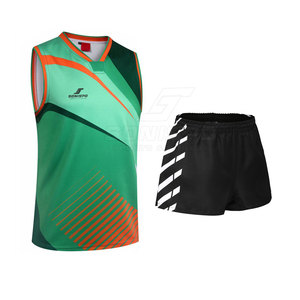 ชุดเครื่องแบบวอลเลย์บอลชายใส่สบายชุดเล่นกีฬาแห้งเร็วผ้าโพลีเอสเตอร์100% - Product Image 5