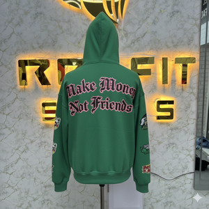 Tous les coloris, grande taille, nouveau style, sweat à capuche à fermeture éclair très demandé, imprimé en relief, fabriqué en usine, prix bas, sweat à capuche pour hommes, sweat à capuche pour hommes - Product Image 4