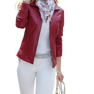 Chaqueta con Forro de Nailon, Logotipo OEM, Diseño Único, Chaquetas Sólidas para Mujer, Procesamiento de Cuero Crudo con Servicio OEM - Product Image 6