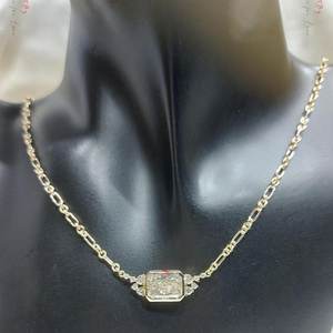 Collar con Colgante de Diamante de Corte Radiante de Moissanita, Plata 925 con Baño de Oro, para Regalo de Novia, para Bodas y Fiestas, Joyería - Product Image 6