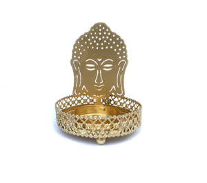 Vàng Kim Loại Máy Chiếu T Light Candle Holder Với <span class=keywords><strong>3D</strong></span> Sao Năm Cánh Chiếu Trên Tường Nhôm Trọng Lượng Nhẹ Kim Loại Candle Holder - Product Image 2