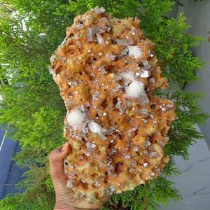 Scolecite con cristales de apofilita en minerales de matriz de la India - Product Image 1