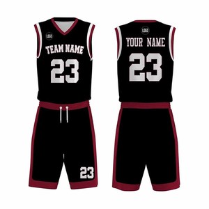 Ensemble de maillot de basket-ball personnalisé avec nom d'équipe et numéro, respirant et à séchage rapide - Product Image 2