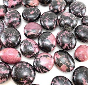 Piedra de Palma de Rodonita de alta calidad, cristal de Rodonita pulido, gran oferta - Product Image 2