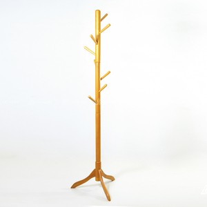 Perchero independiente personalizado Perchas de madera para el hogar con Soporte redondo y triangular Soportes y estantes de almacenamiento - Product Image 5