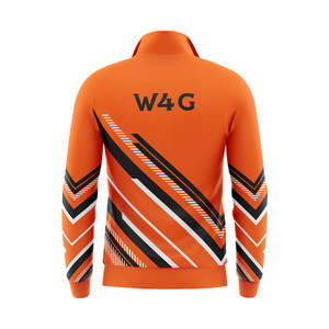 Veste de survêtement sublimée personnalisée, veste d'échauffement extérieure respirante à fermeture éclair complète avec impression de logo - Product Image 2