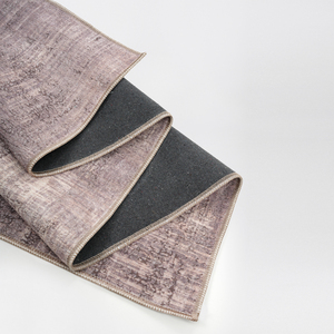 Alfombra Turca Art Deco Vintage Suave en Tono Taupe Beige, Lavable, Plegable, de Pelo Corto, Fabricante OEM ODM - Product Image 4