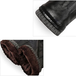 Gants en cuir véritable pour hommes 2024, séchage rapide, respirants, compatibles écran tactile, toutes saisons, pour la conduite et la mode - Product Image 3