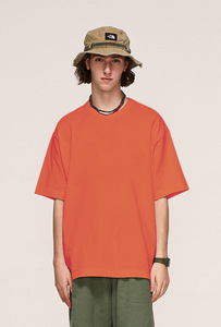 T-shirts vierges épais 300 g/m² 100 % coton jersey pour homme, coupe ample, style streetwear, col rond, manches courtes, couleur unie - Product Image 5