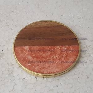 Vente chaude bureau café salle à manger thé cérémonie sous-verres créatif Style japonais carré en bois résine sous-verres pour boissons de SCI - Product Image 4