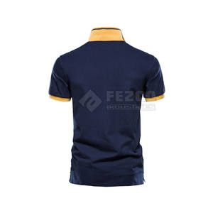 100% algodón personalizado para hombre para Polos patrón sólido tejido de punto con logotipo personalizado último diseño ropa informal - Product Image 2