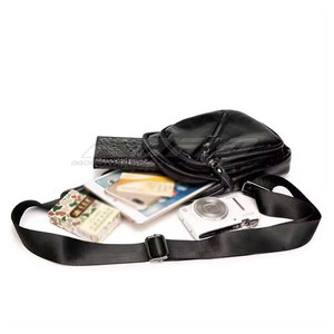 Bolso Bandolera de Moda, de Cuero y Lona, para Viajes, Trabajo, Escuela, Uso Diario, Bolso Bandolera Resistente - Product Image 3