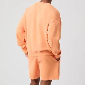 เสื้อสเวตเตอร์คอกลมของผู้ชายทรงพอดีตัวธรรมดาเสื้อสเวตเชิ้ตมีฮู้ดรักษาอุณหภูมิขนาดกำหนดได้เอง - Product Image 6