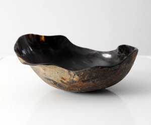 Cuenco de cuerno de búfalo hecho a mano con superficie brillante, forma aleatoria, tonos naturales, cuernos de vaca de buey, Decoración de mesa, cuencos de centro - Product Image 2