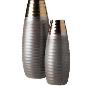 Jarrones de Flores de Aluminio de Gran Tamaño, Recién Llegados, Acabado Plateado Antiguo, Jarrones de Flores de Metal Hechos a Mano para el Hogar - Product Image 3