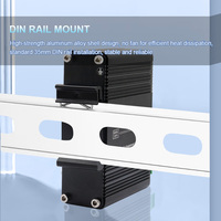Convertisseur industriel RS232 RS485 RS422 vers fibre optique Modem série multiprotocole 80km pour une installation facile sur rail DIN standard