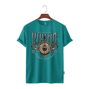 เสื้อยืดพิมพ์ลายแฟชั่นผู้ชายปี 2026 ผ้าฝ้ายเนื้อนุ่ม สวมใส่สบาย รับทำโลโก้ตามสั่ง ผู้ผลิต OEM บังกลาเทศ ผู้จัดจำหน่ายขายส่ง สีพื้น - Product Image 1