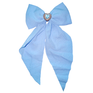 Spilla e Gioiello a Cuore in Stile Dolce con Design Ondulato, Realizzati in Nastro con Fiocco - Product Image 3