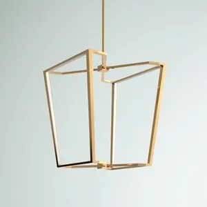 Premium luxe LED intérieur lustre lampe argent poli suspendu pendentif personnalisé 50 pièces Art décor Style pour Villas - Product Image 3