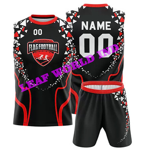Uniforme de football américain pour enfants 7v7 motif de chiffres sublimé manches courtes grande taille saison d'été conçu pour les garçons - Product Image 3