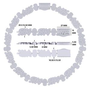 Collier chaîne en argent sterling 925 personnalisé avec masque SHG, moissanite, 20 pouces - Product Image 1