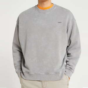 Sweat-shirts unis de haute qualité, col rond, broderie, sweat-shirts personnalisés pour hommes, sweat-shirts tendance pour hommes, designs tendance 2026 - Product Image 5