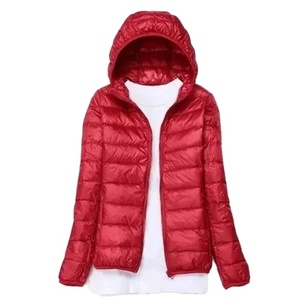 Nueva venta al por mayor cremallera Puffer mujer chaqueta transpirable a prueba de viento con capucha Puffer chaqueta tendencia OEM chaqueta de invierno fabricante - Product Image 3