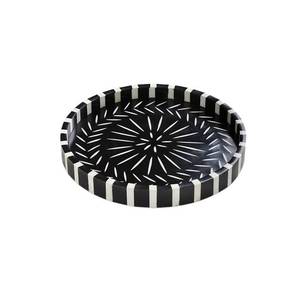 Plateau de service en résine et bois sur incrustation d'os blanc le plus populaire de vente chaude 2024 pour la décoration de la maison plateau de service de cuisine - Product Image 1