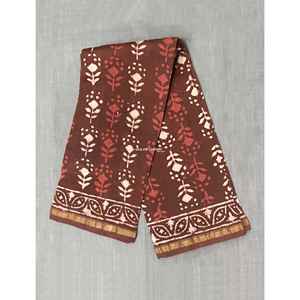 Dupatta Chanderi imprimé au bloc, vêtements de performance - Product Image 3
