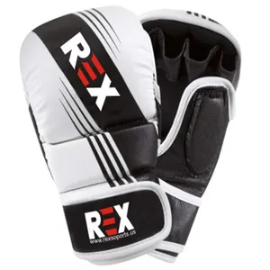 Sarung tangan Model penembak REX sarung tangan latihan bergulat kulit asli kualitas tinggi sarung tangan MMA yang terinspirasi oleh Sniper gaya Pro seni bela diri
