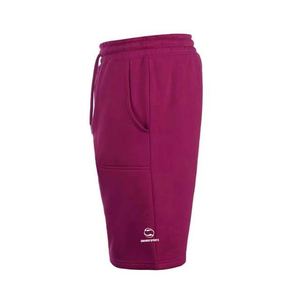 กางเกงขาสั้นลำลองสำหรับผู้ชายปรับแต่งได้กางเกงขาสั้นผ้าฝ้าย100% ขนแกะเทอร์รี่5นิ้วปักตะเข็บกำมะหยี่กางเกงขายาวปรับแต่งได้ - Product Image 3