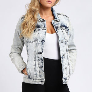 Nouvelle veste en jean en fausse fourrure pour femmes au look tendance de couleur unie, meilleure veste en jean pour femmes en coton avec boutons de style Street Wear - Product Image 4