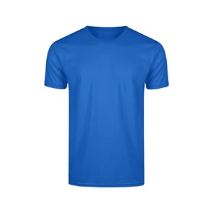 Camisetas Clásicas de Color Azul Liso, 100% Algodón, Cuello Redondo, Camisetas Casuales de Verano para Hombre, Corte Regular, Básicas de Manga Corta - Product Image 1