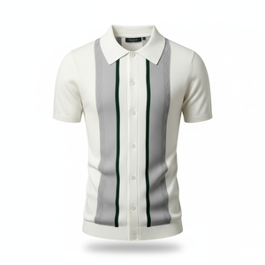 Camisa de Punto Polo Bradford para Hombre Estilo Old Money - Product Image 1