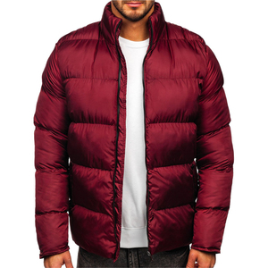 Mens <b>Hooded</b> <b>Padded</b> Puffer <b>Jacket</b> with Canvas Fabric Waterproof & Windproof Durable Protection for Winter Outdoor Use - Product Image 1